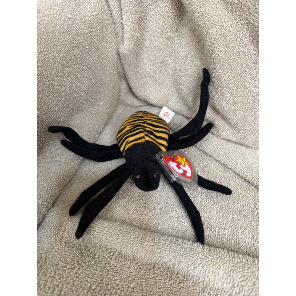 Ty Beanie Baby Vintage Small Black Excellent Spinner Spider 1996 Vintage Plush